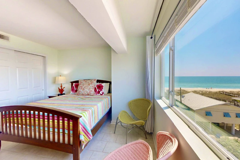 Catch a glimpse of the water from the owner's suite