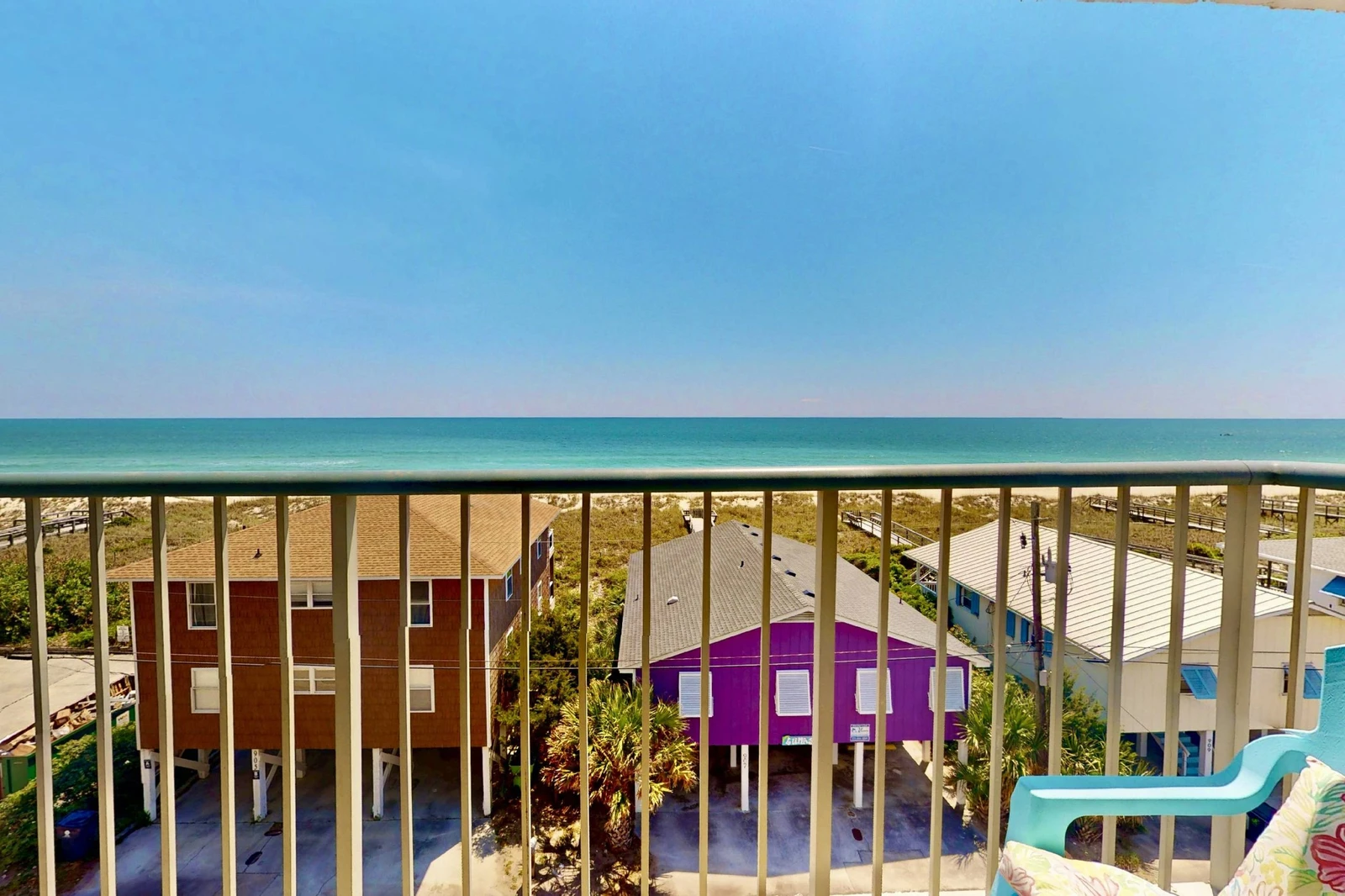 The blue of the ocean draws you in