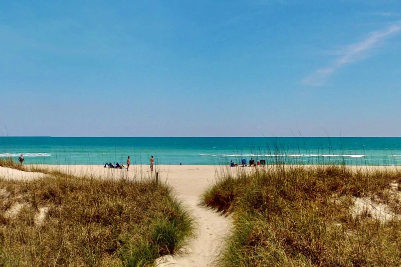 Carolina Beach recently replenished all their beaches offering wide stretches of beautiful sand