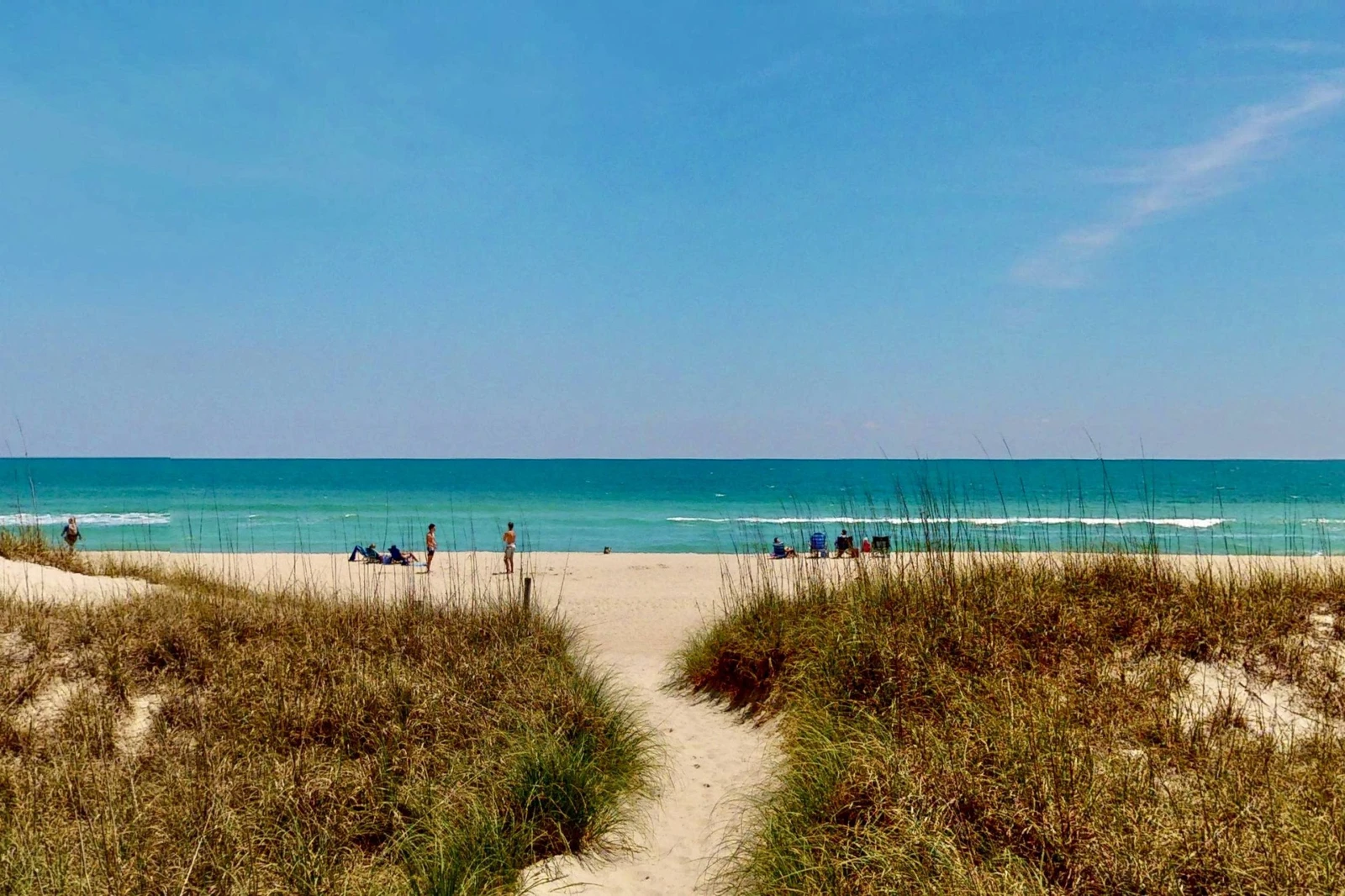 Carolina Beach recently replenished all their beaches offering wide stretches of beautiful sand