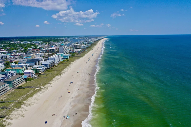 Beachside Bliss is less than a mile from the Carolina Beach Boardwalk