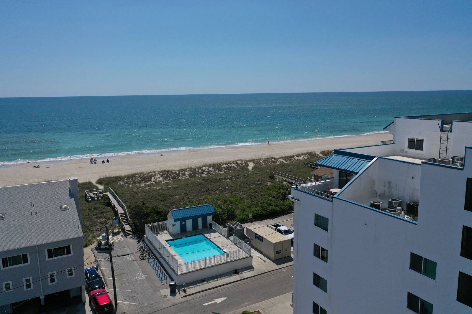 Wanting some time away from the sand? Take a dip in the pool.
