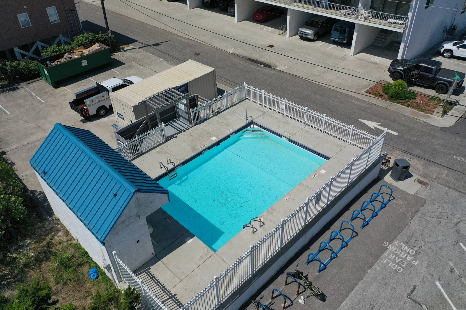The community pool is an added feature of this unit