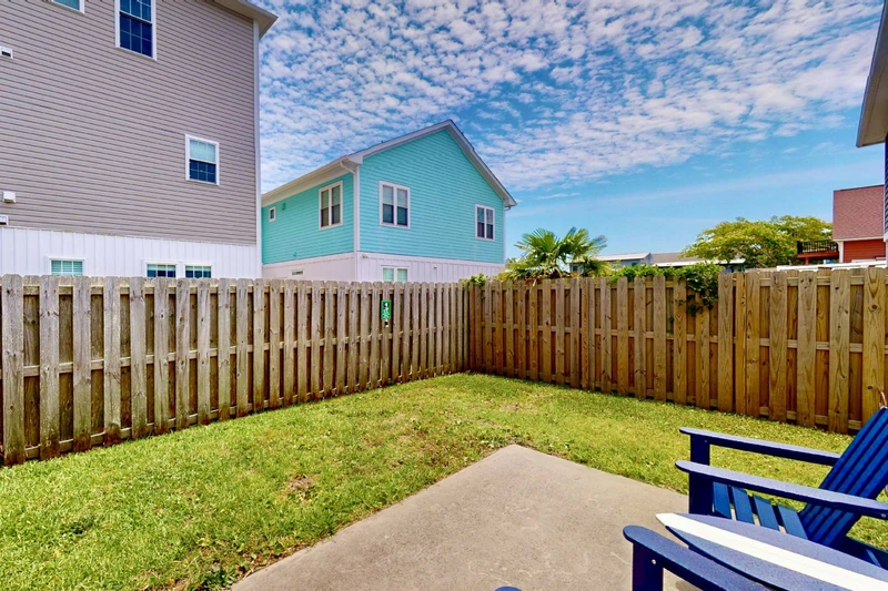 Sit outside and read book, play corn hole or sip a drink