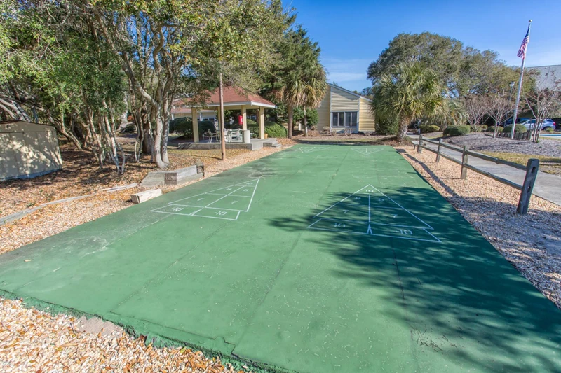 If you get bored of the beach, play some shuffleboard