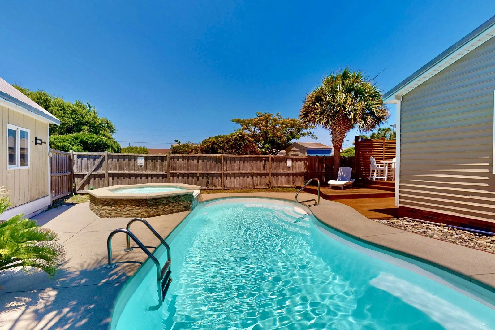 Both kids and adults will love to splash in the pool!