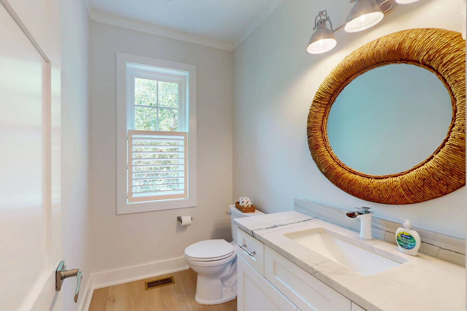 First floor half bathroom