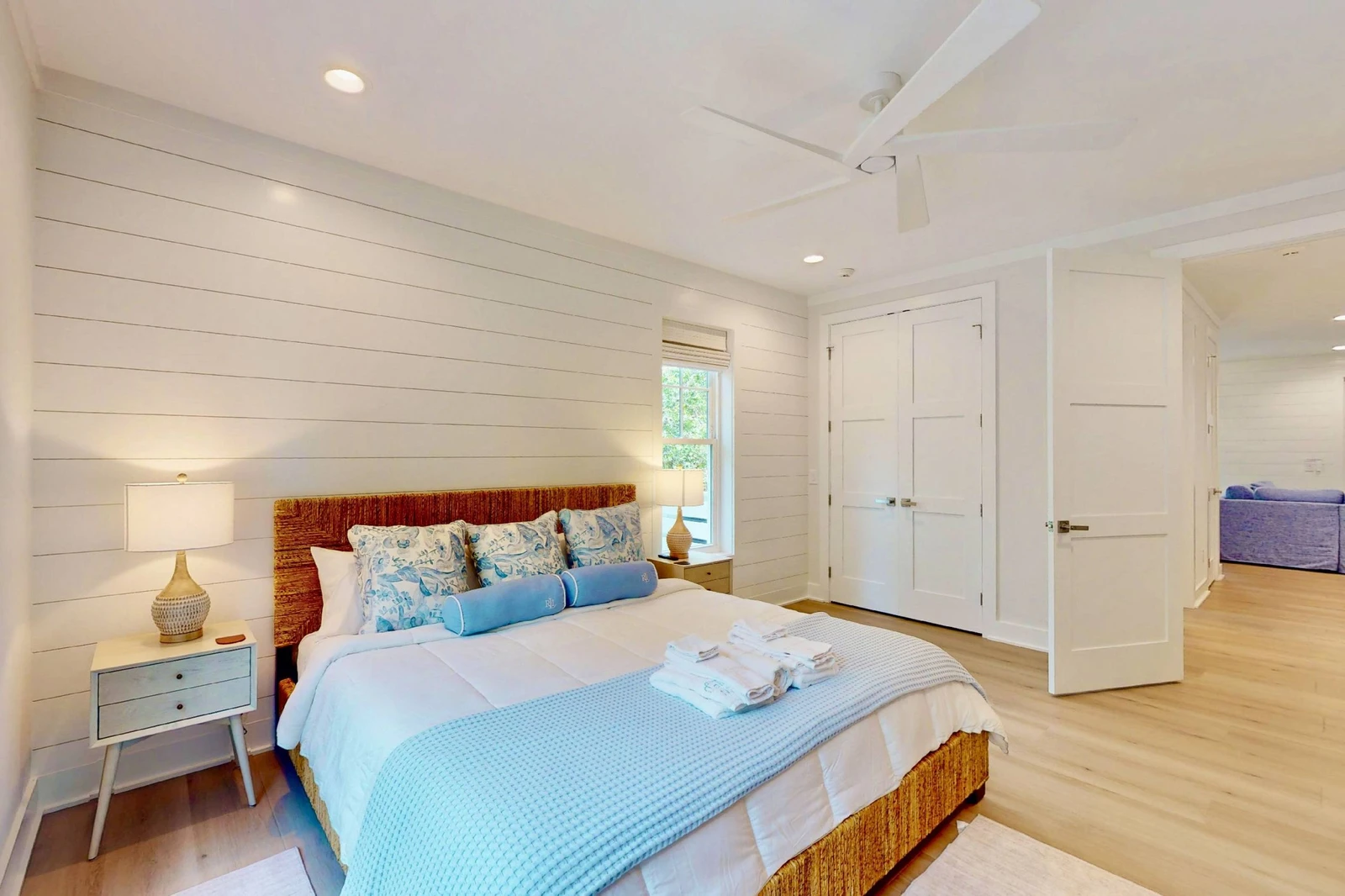 The 1st floor suite has a king bed and an ensuite full bathroom