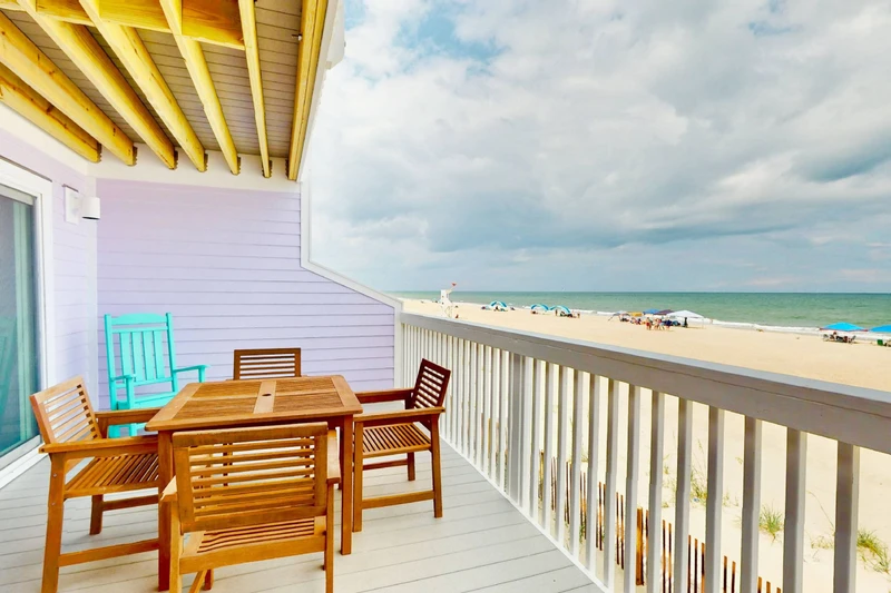 The deck is the perfect place to sip your coffee or cocktails