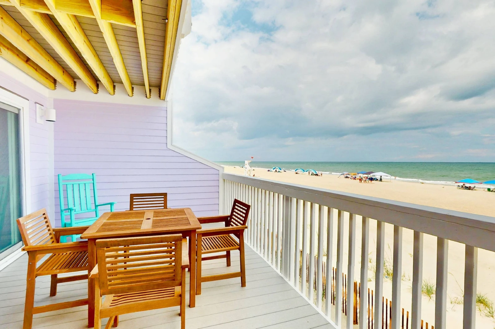 The deck is the perfect place to sip your coffee or cocktails