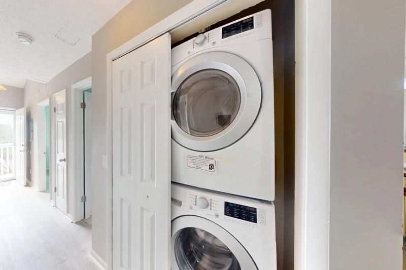 In unit laundry makes packing light a breeze