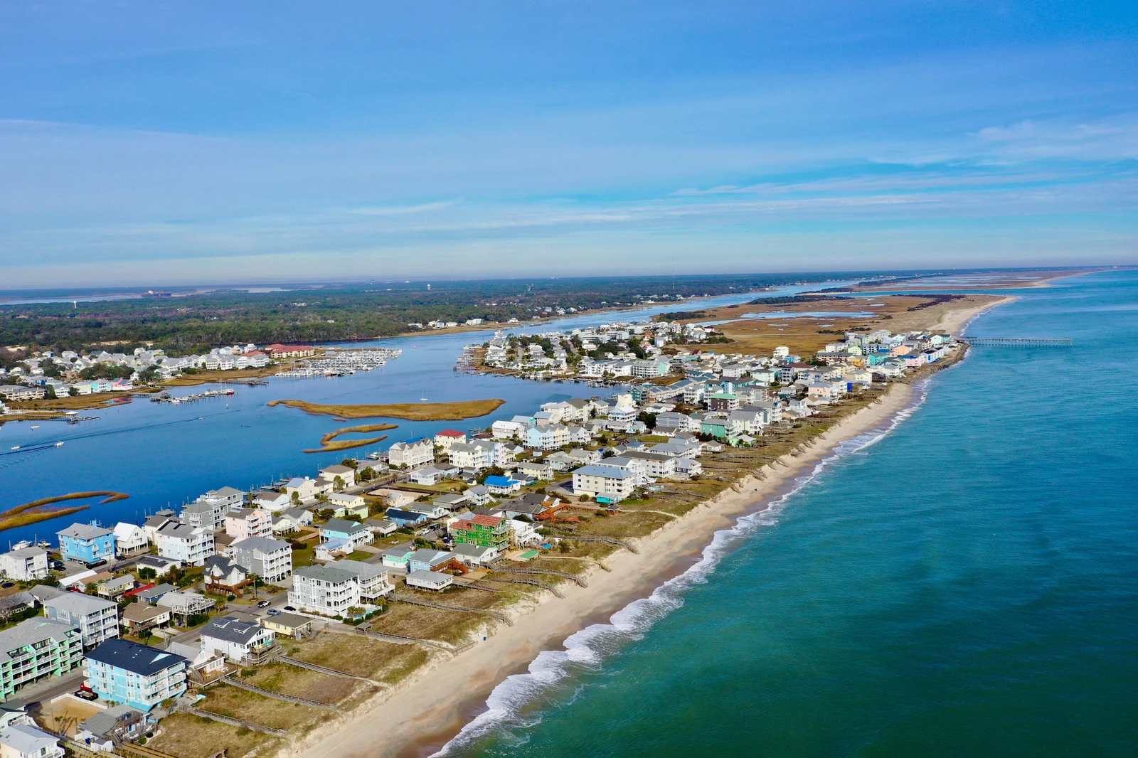 aerial view of Pleasure Island