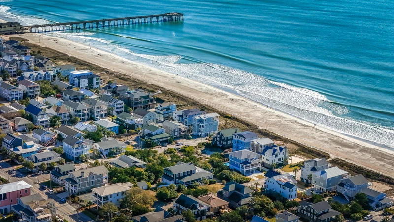 aerial view of Wrightsville Beach
