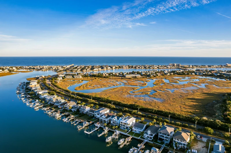 aerial view of Wrightsville Beach