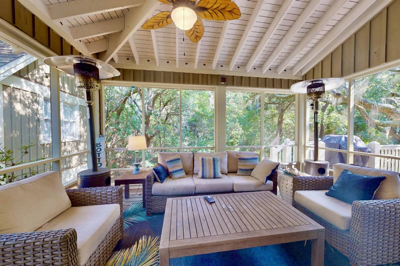 The serene setting offers the feel of stepping away from the world during your stay