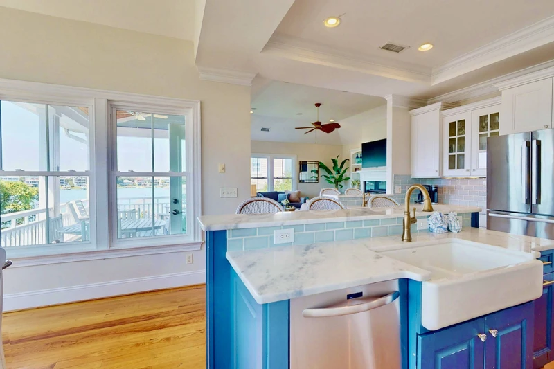 Enjoy water views from the kitchen!