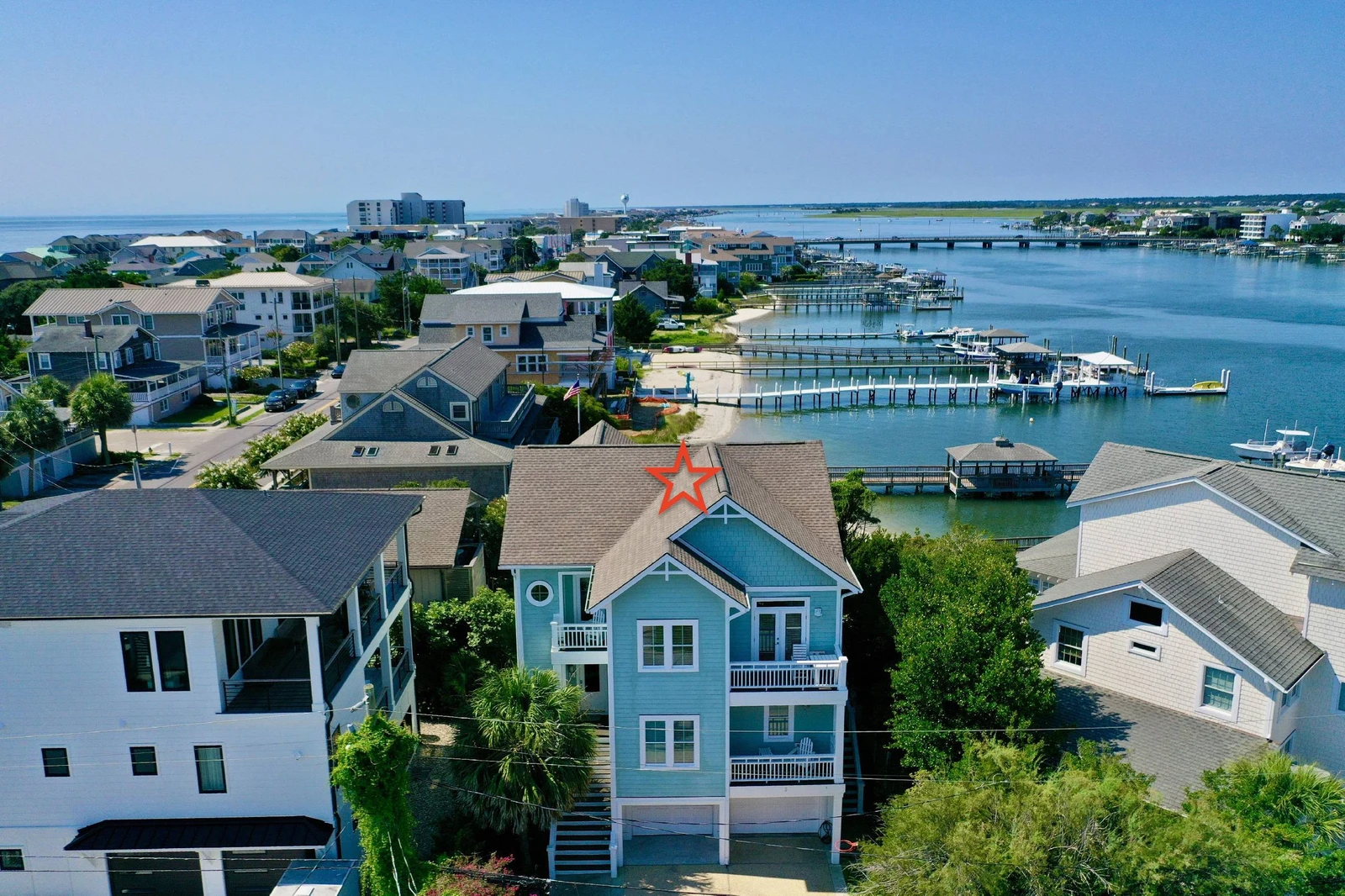 This property is located on a quiet street in Wrightsville Beach