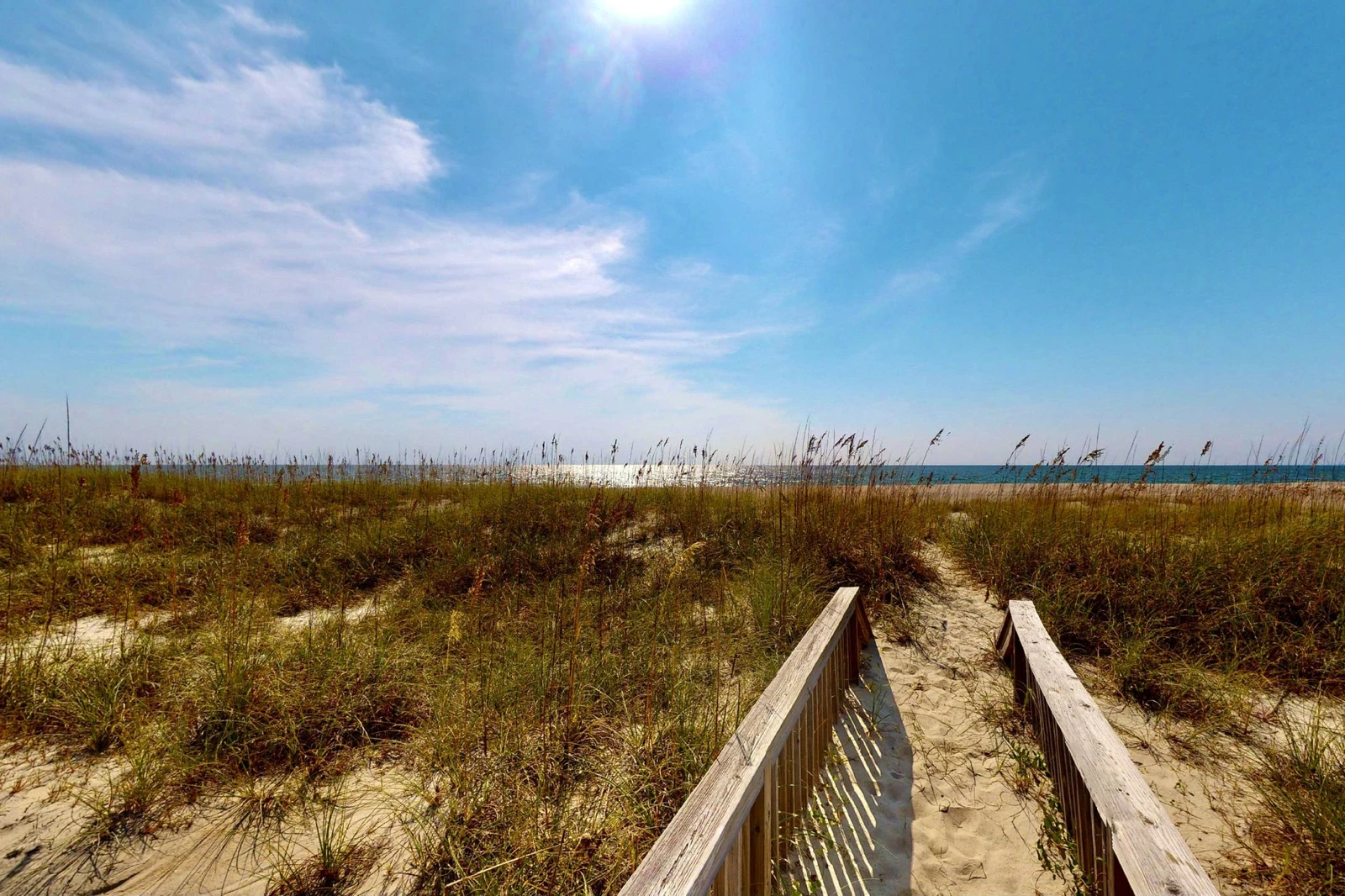 Enjoy a private walkway to the beach